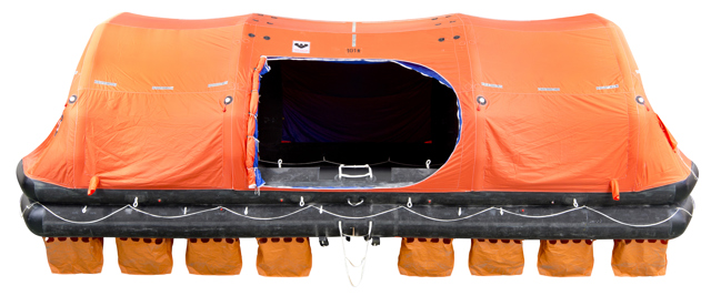 Liferaft - VIKING, 150DKS, throw overboard, self-righting, (153 pers.)